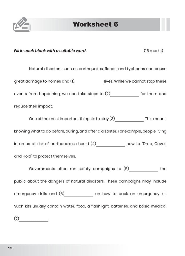 Strategic Success in PSLE English Tackling Comprehension Cloze with Confidence