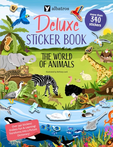 Deluxe Sticker Book: The World Of Animals (Paperback – Sticker Book)
