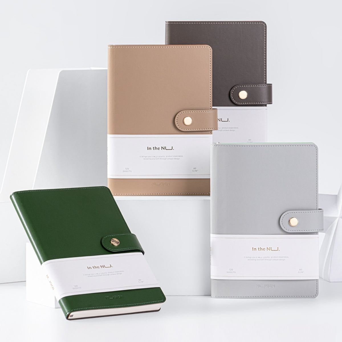 DELI NUSIGN LEATHER NOTEBOOK A5 80G 120S NS299