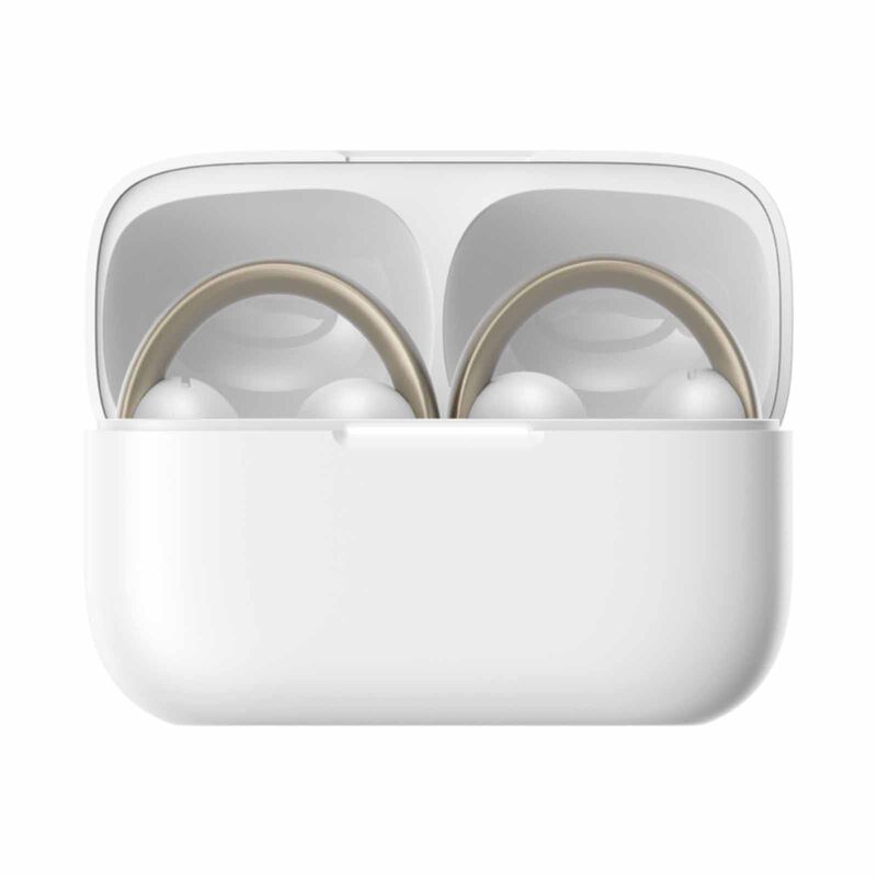 Soundcore AeroClip Open-Ear Clip-On Earbuds with Adaptive Comfort - White