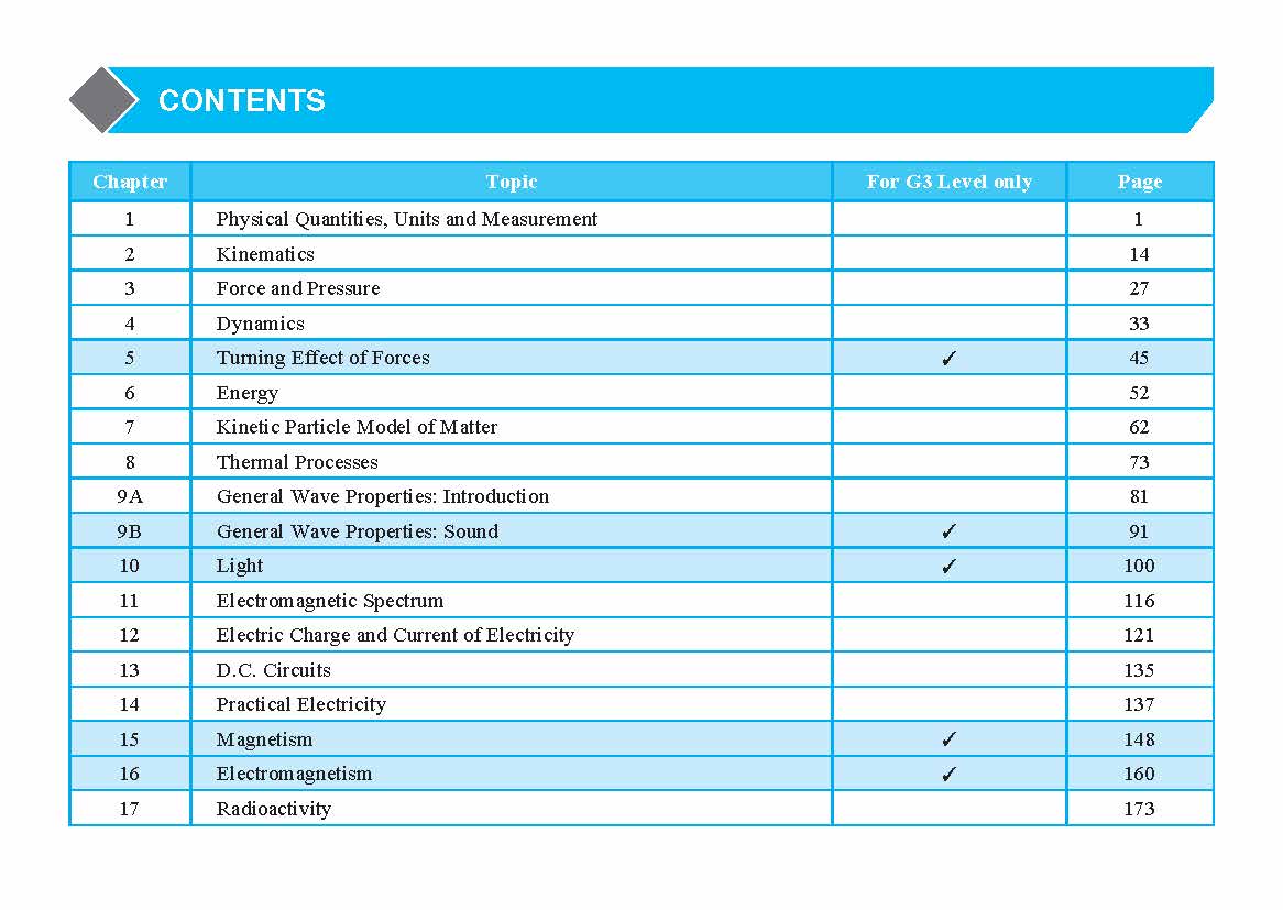 O/N-Level (G3/G2) Science Physics Quick Revision Handbook (4th Edition)