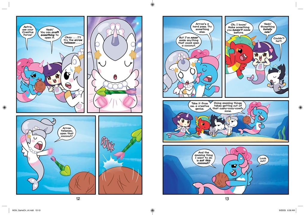 Mermicorno: Undersea Adventures: GAME ON!: An Early Graphic Novel (Hardcover)