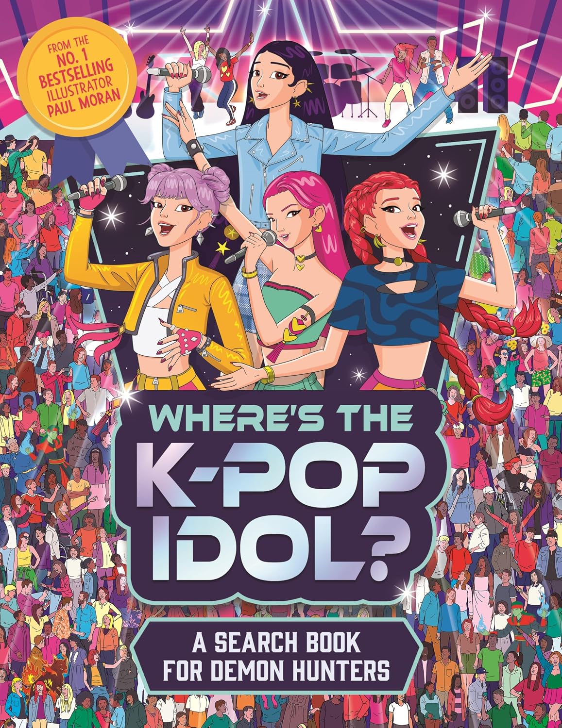 Where's the K-Pop Idol?: A Search and Find Book For Demon Hunters (Paperback)