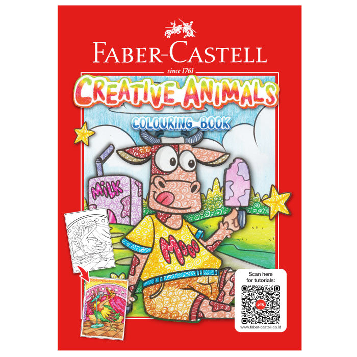 Faber-Castell Creative Animals Creative Colouring Book Set 104024-429958