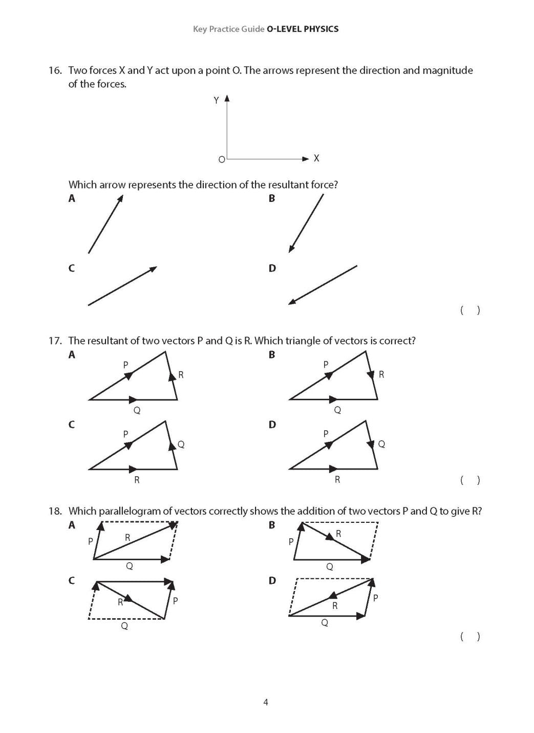 Key Practice Guide: O-Level Physics With Answer Key