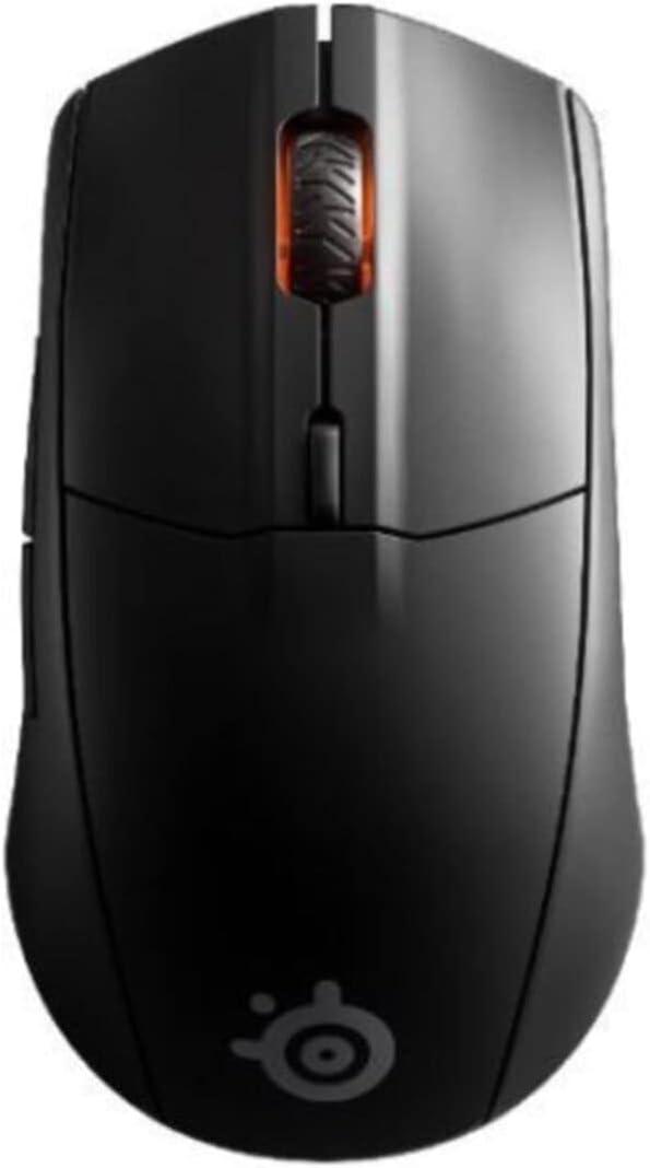 SteelSeries Rival 3 Wireless Gaming Mouse Over 400 Hours of Battery Life Dual Wireless 2.4 GHz and Bluetooth 5.0 60 Million Clicks, Black