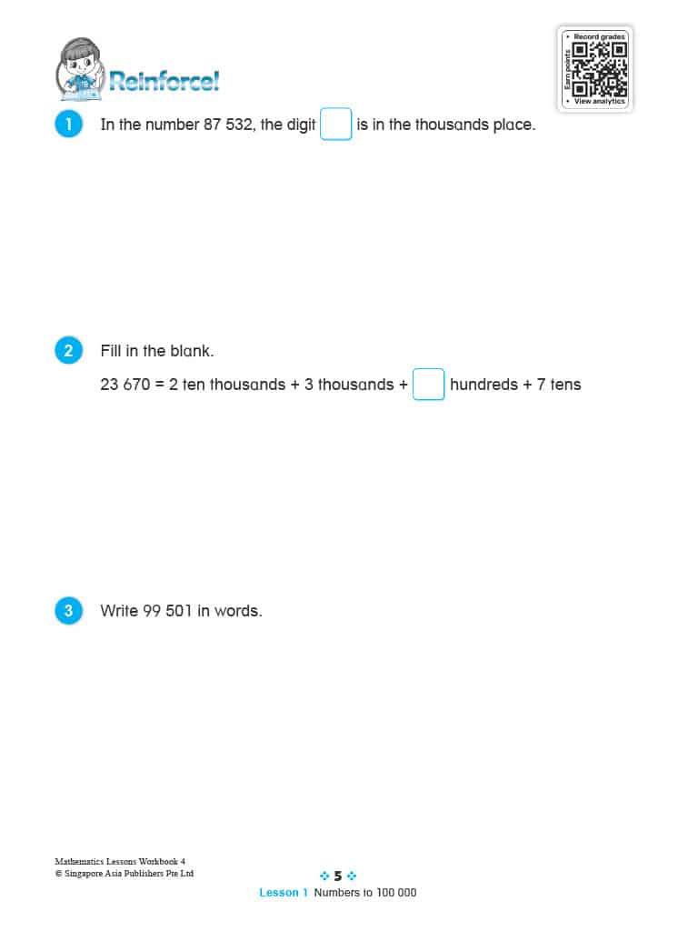  Mathematics Lessons Workbook 4