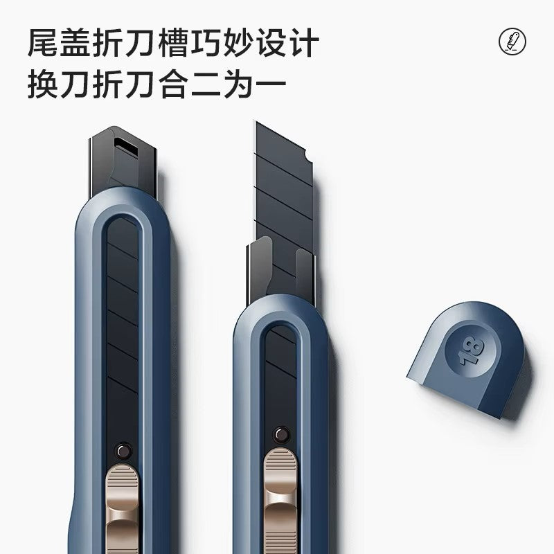 DELI NUSIGN CUTTER 18MM BLUE ENS062