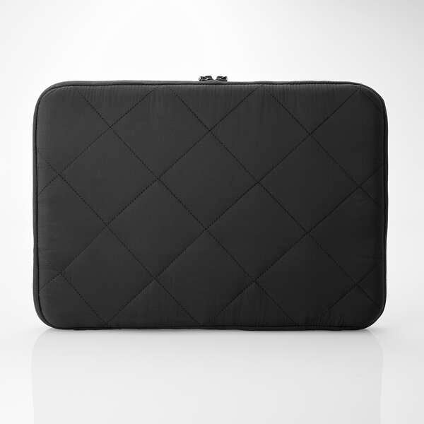 ELECOM PC Inner Bag Quilted Inner Case Cross Stitching 14-inch Black