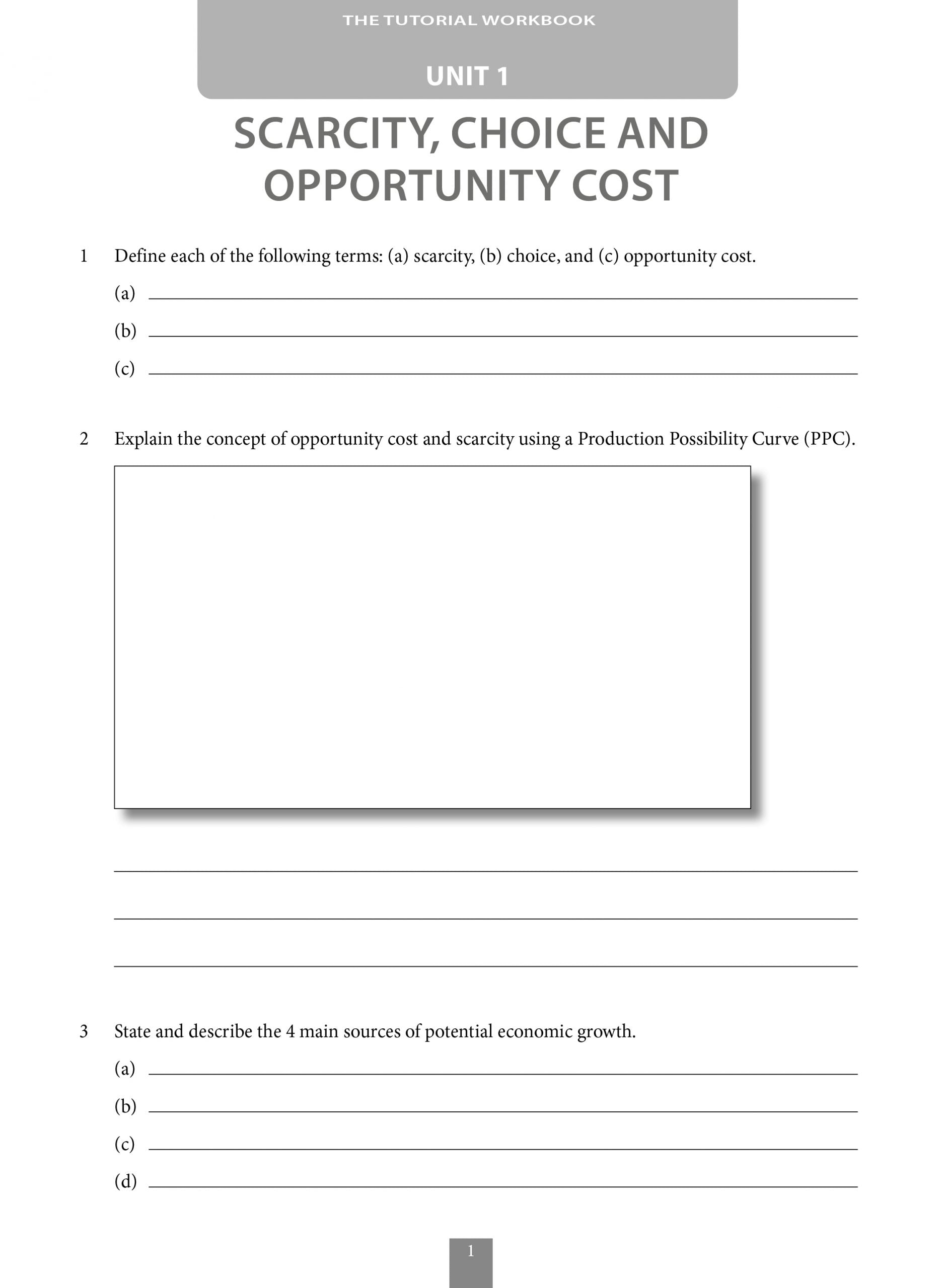 A-Level Economics Tutorial Workbook