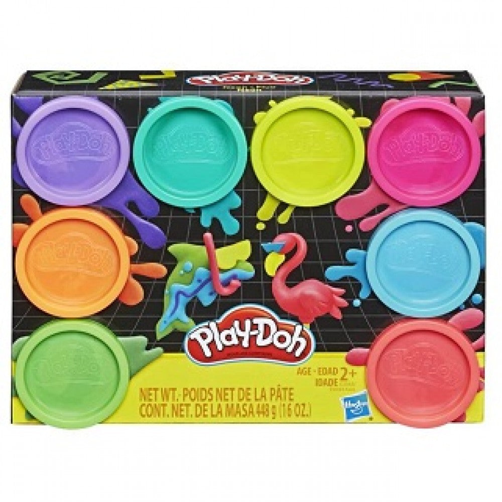 Start or stock up your Play-Doh stash with this 8-pack of non-toxic modeling compound in 8 cheerful Rainbow colors!