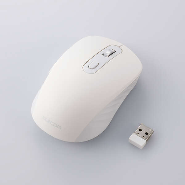 Elecom 6 Button Osmod Dual Mode Silent Wireless Mouse – White (M-MY35MBSWH) 