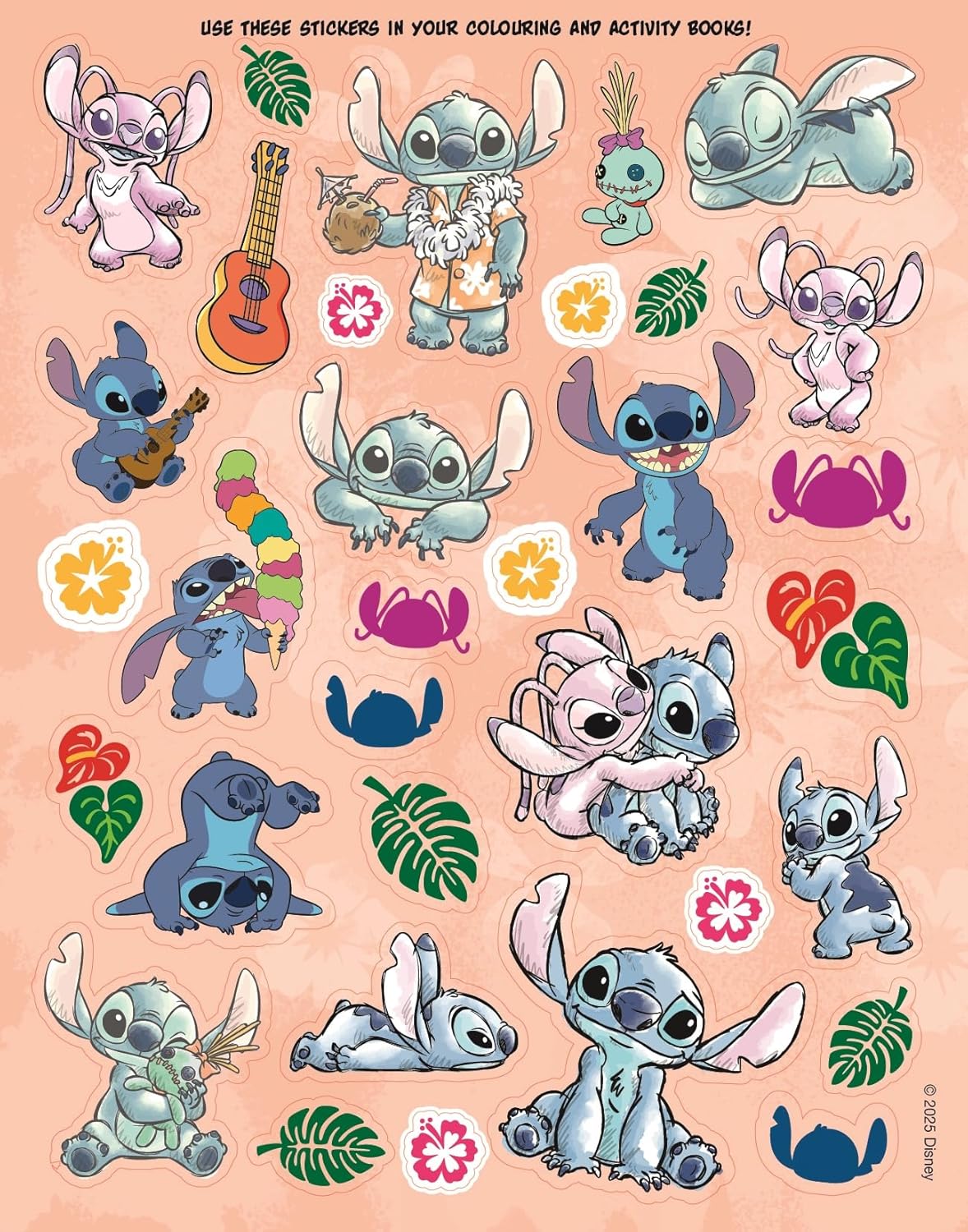 Disney Stitch: 2-In-1 Activity Pack (Colouring Book, Activity Book, 4 Colouring Pens And Stickers) – Paperback