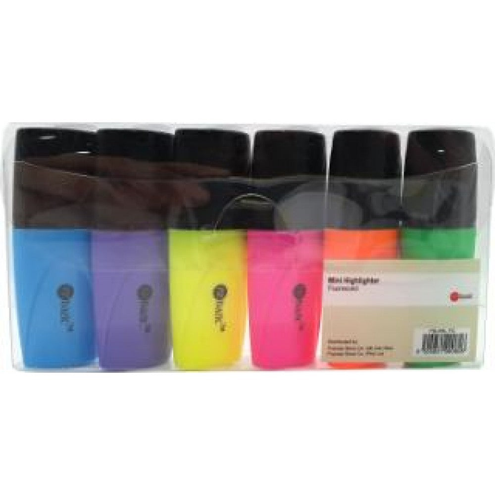 POP BAZIC Mini Highlighter 6 Colours (Flourescent)