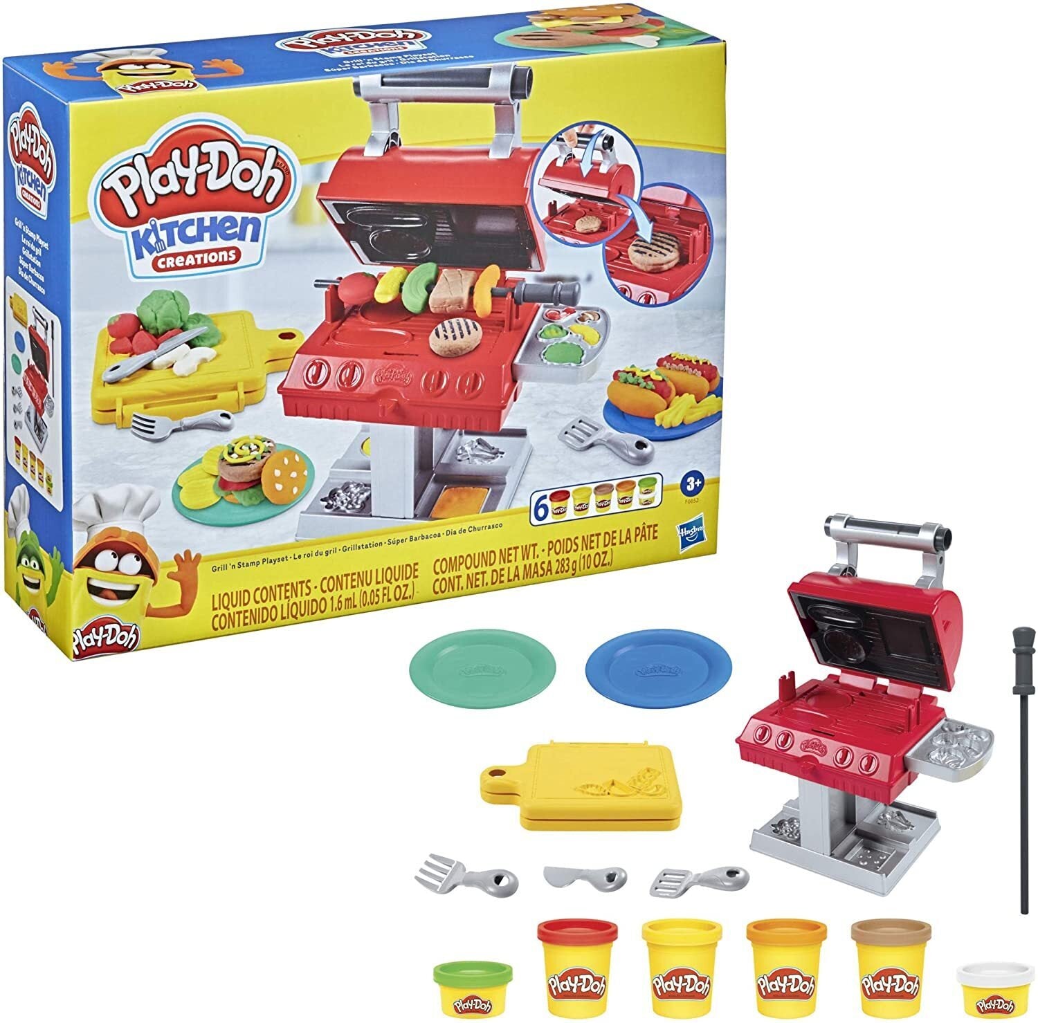 HASBRO PLAYDOH GRILL N STAMP PLAYSET