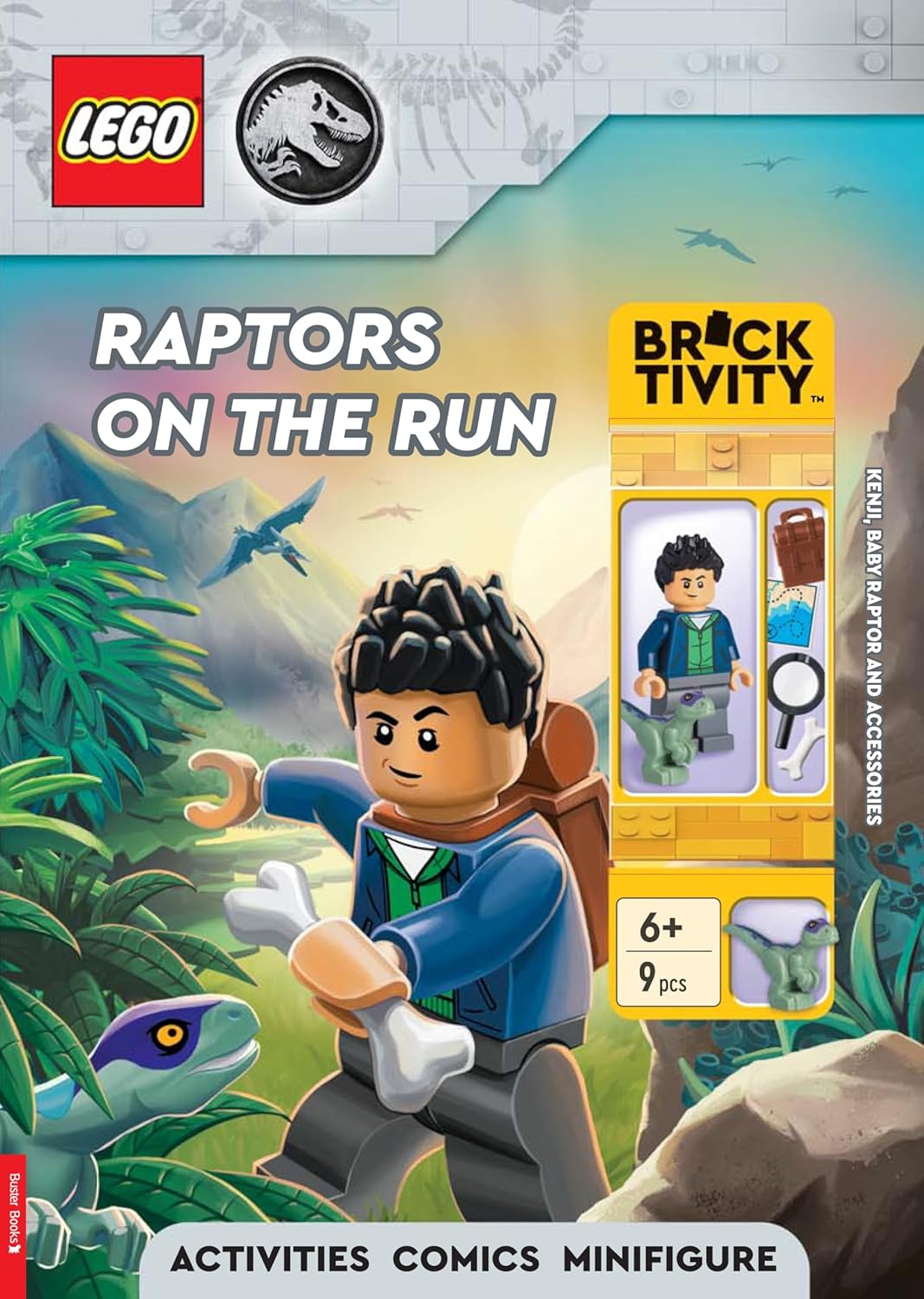 Lego Jurassic World Raptors On The Run (with Kenji Minifigure, Baby Raptor And Accessories)