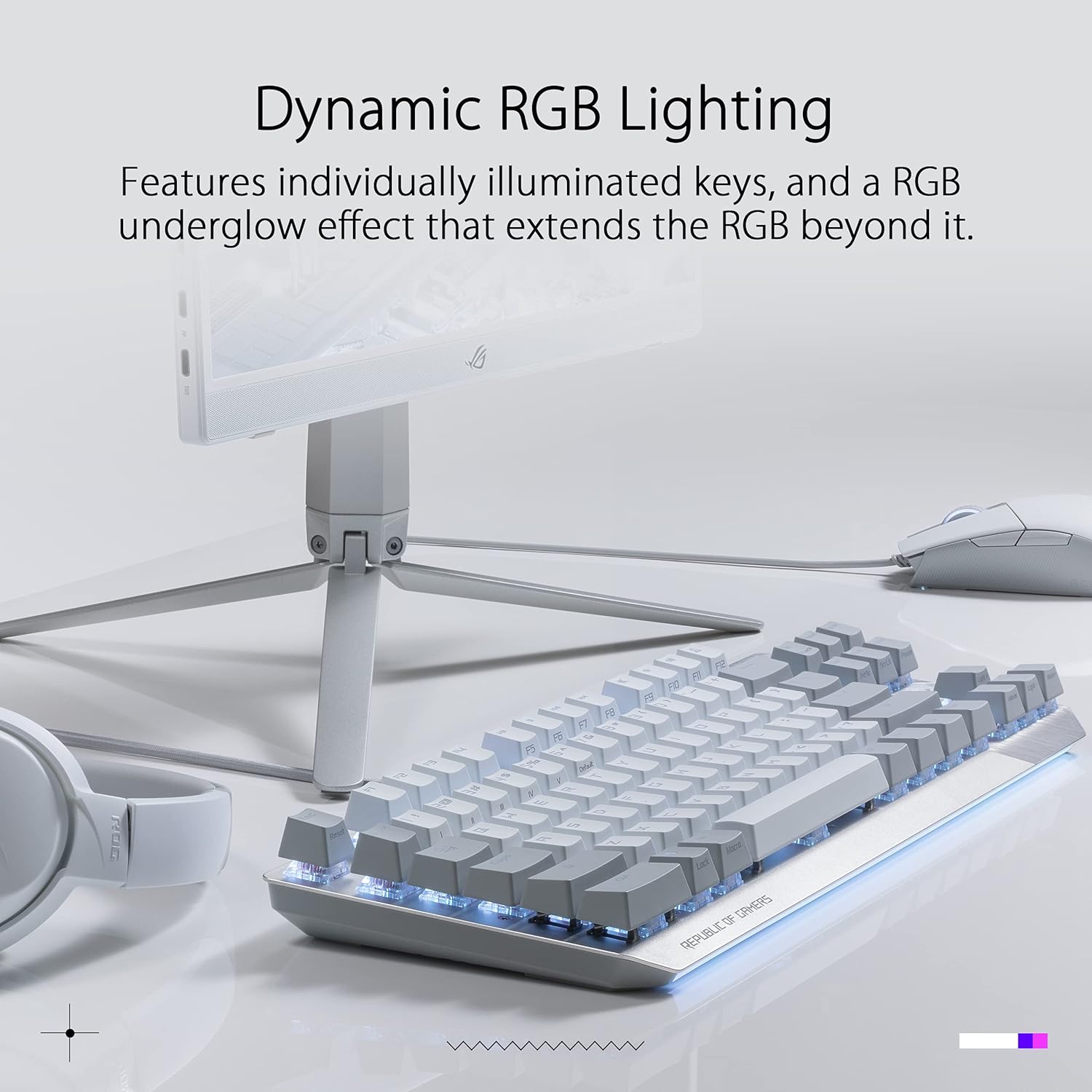 ASUS ROG Strix Scope NX TKL Moonlight White Wired Mechanical RGB Gaming Keyboard | ROG NX Red Linear Switches, Aluminum Frame, Aura Sync Lighting, Tenkeyless Design, Quick Toggle Media Keys,Asus42144