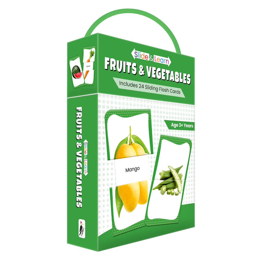 Slide & Learn Flash Cards: Fruits & Vegetables