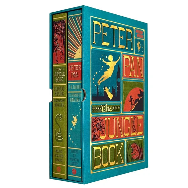 Peter Pan and The Jungle Book - Minalima Edition 2 Books Collection Set 