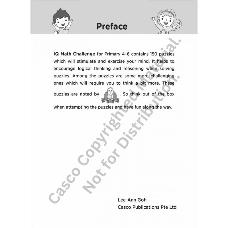 Primary 4-6 IQ Math Challenge