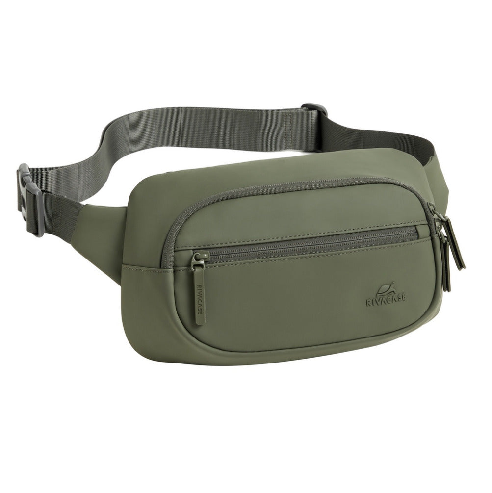 Rivacase 7812 Eden-ECO Waist/Sling Bag, Size M - Olive Green
