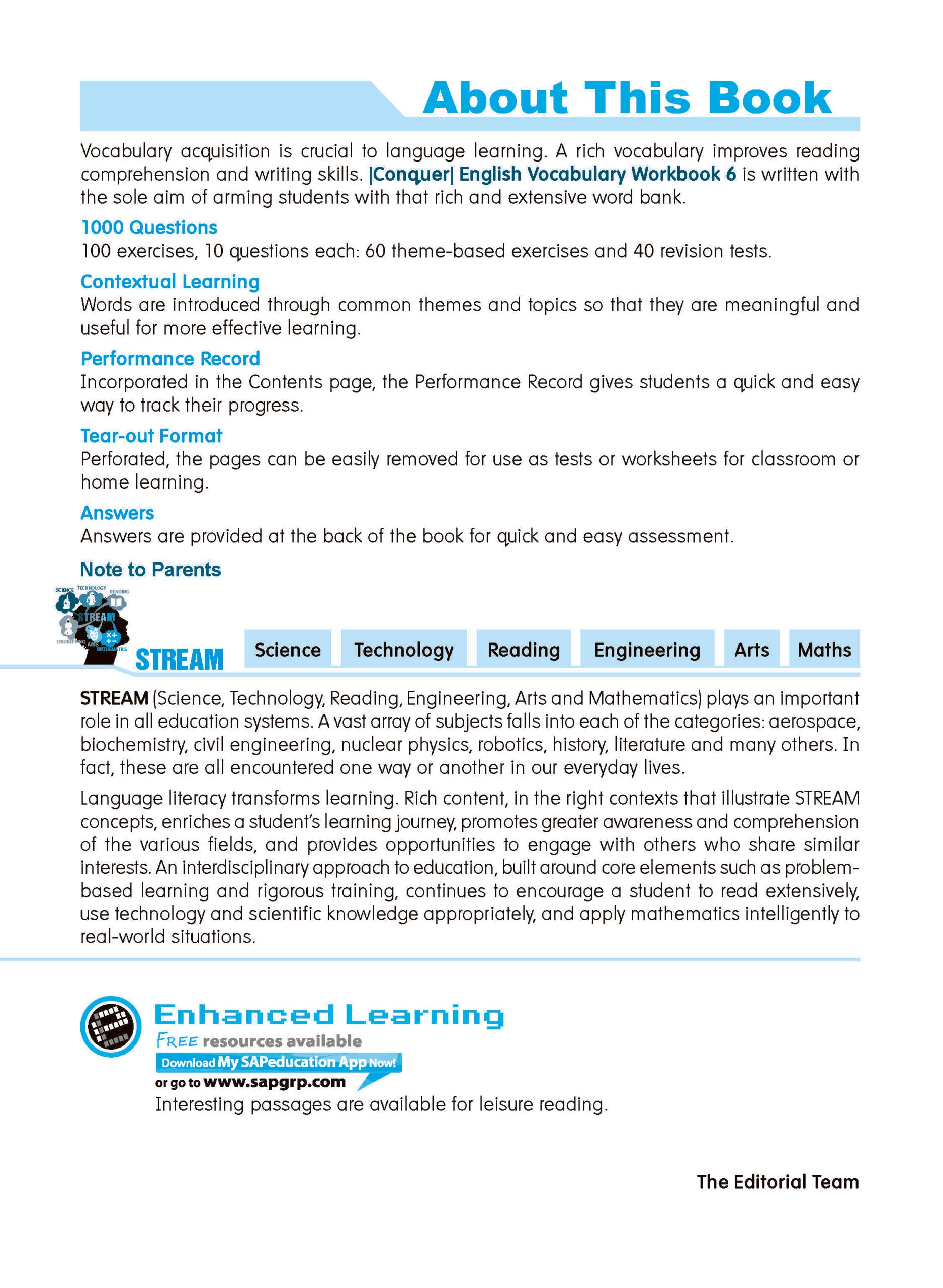 Conquer English Vocabulary For Primary Levels Workbook 6