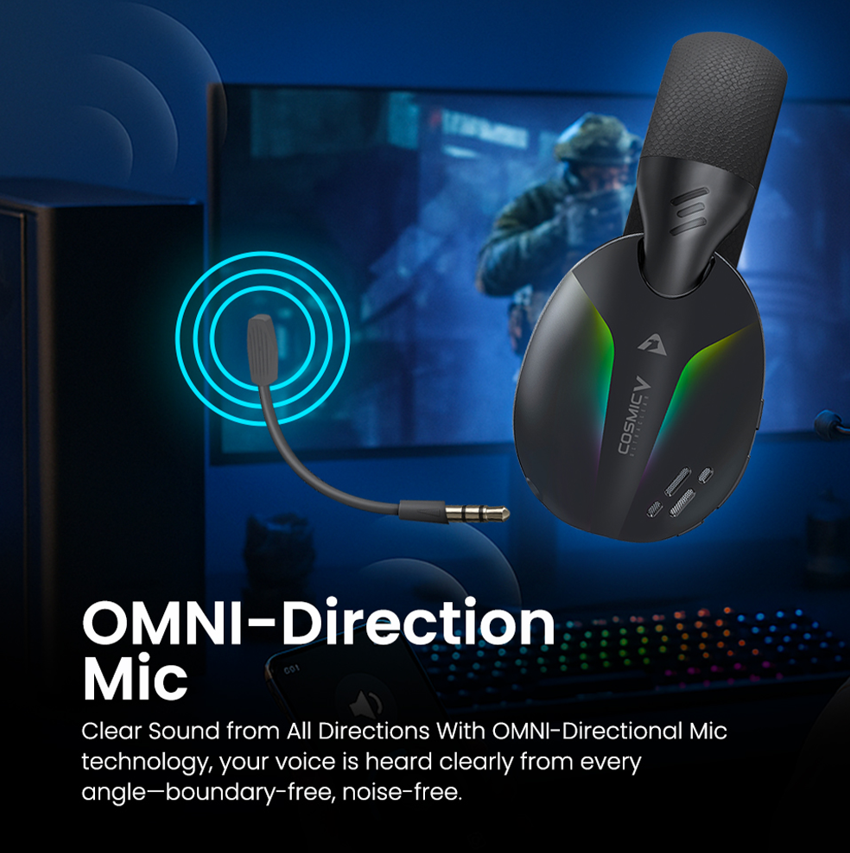 Armaggeddon Cosmic V UltraClear Wireless Gaming Headset (Ozone)