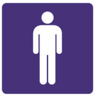 COSMO GENTS SIGN SA13-652B (100mm x 100mm)