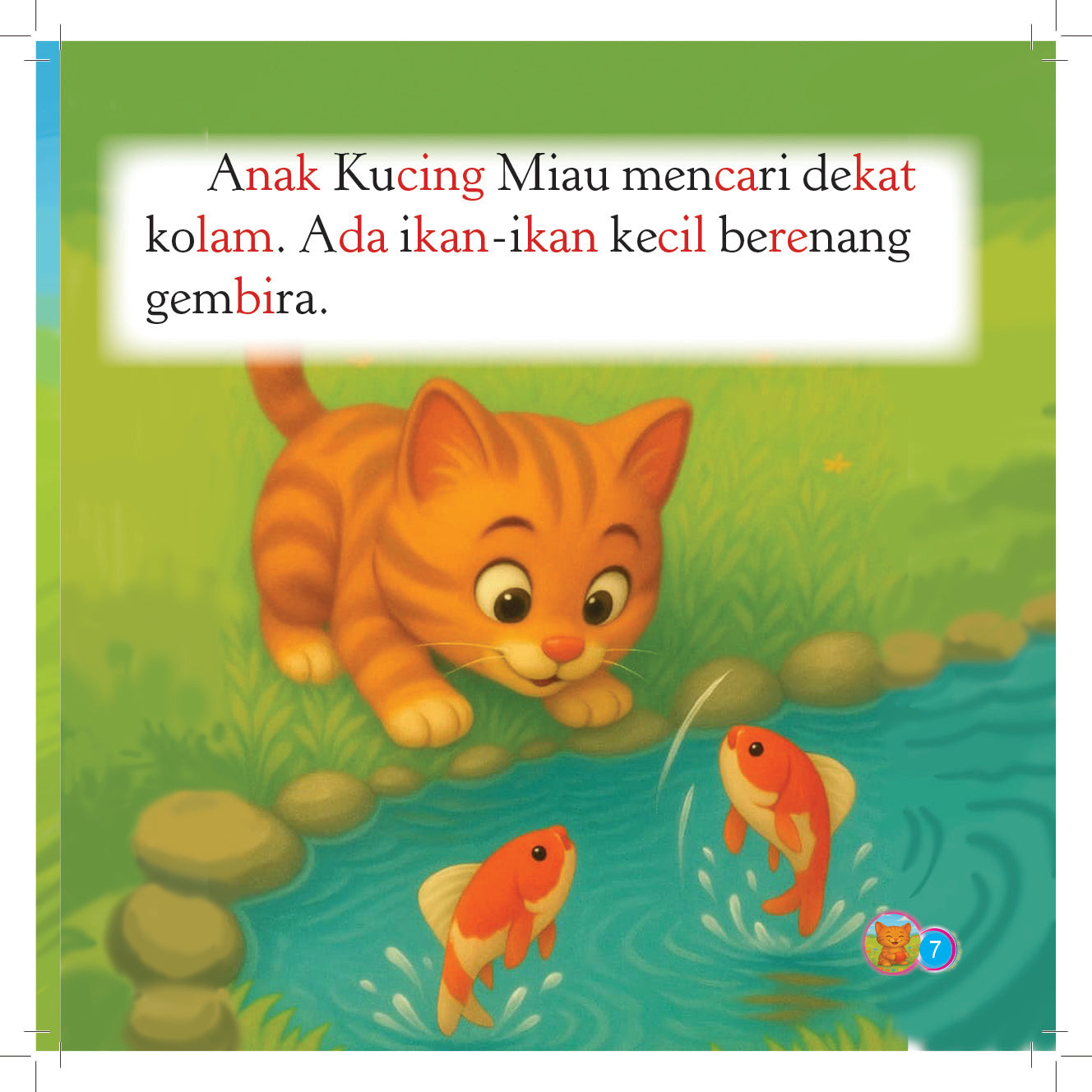 Siri Anak-anak Haiwan Comel : Anak Kucing Miau Mencari Bola
