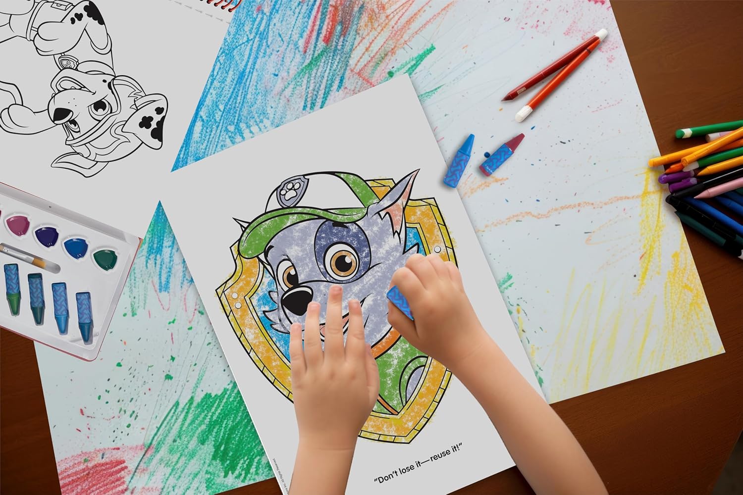 Paw Patrol Deluxe Poster Paint & Color – Paperback