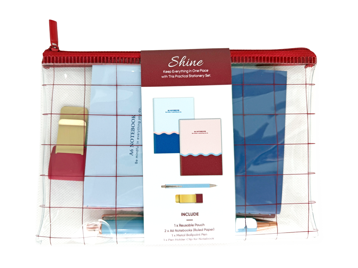 Stationery Set - Bag, Notebook And Pen 37001