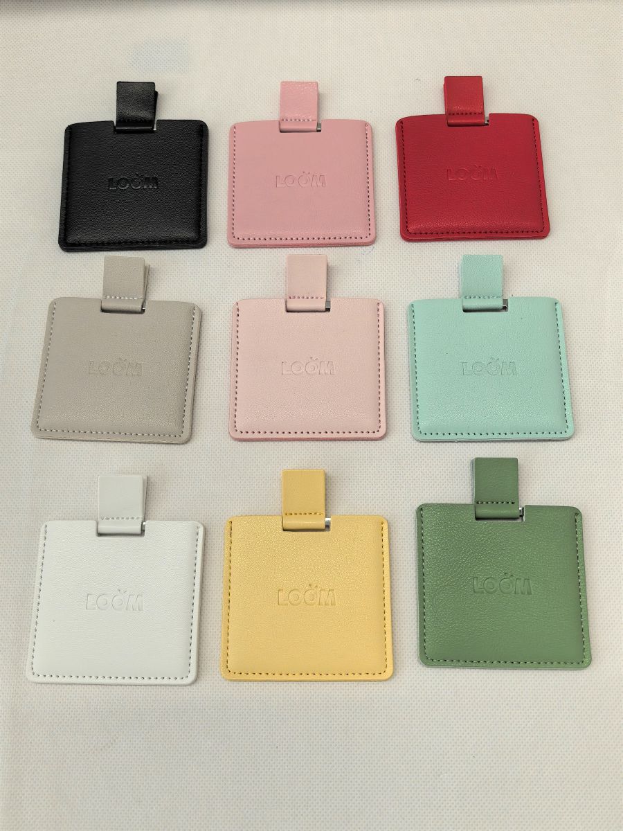 Loom Pu Cover Mirror Square Hl035