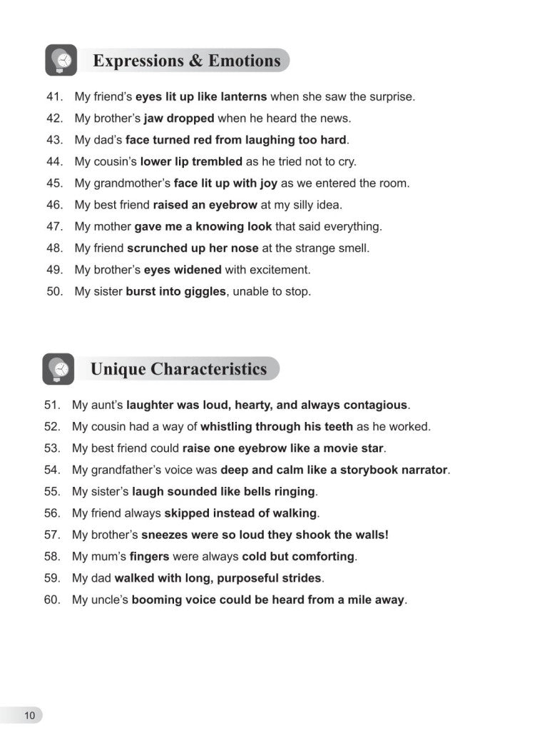 Upper Primary English Creative Phrases Handbook