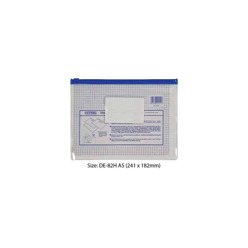 Centre Pvc Zip Bag  A5