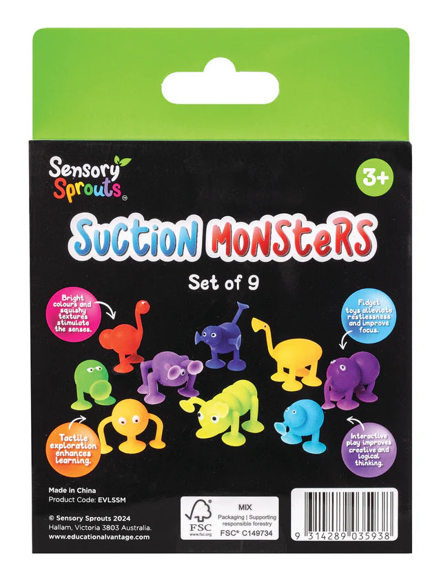 SENSORY SPROUTS SUCTION MONSTERS SET