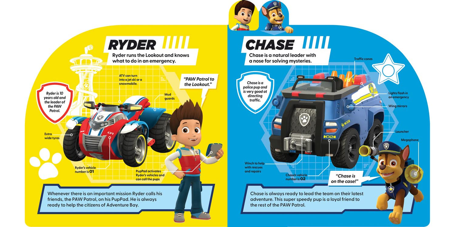 PAW Patrol Ready for Action! Tabbed Board Book