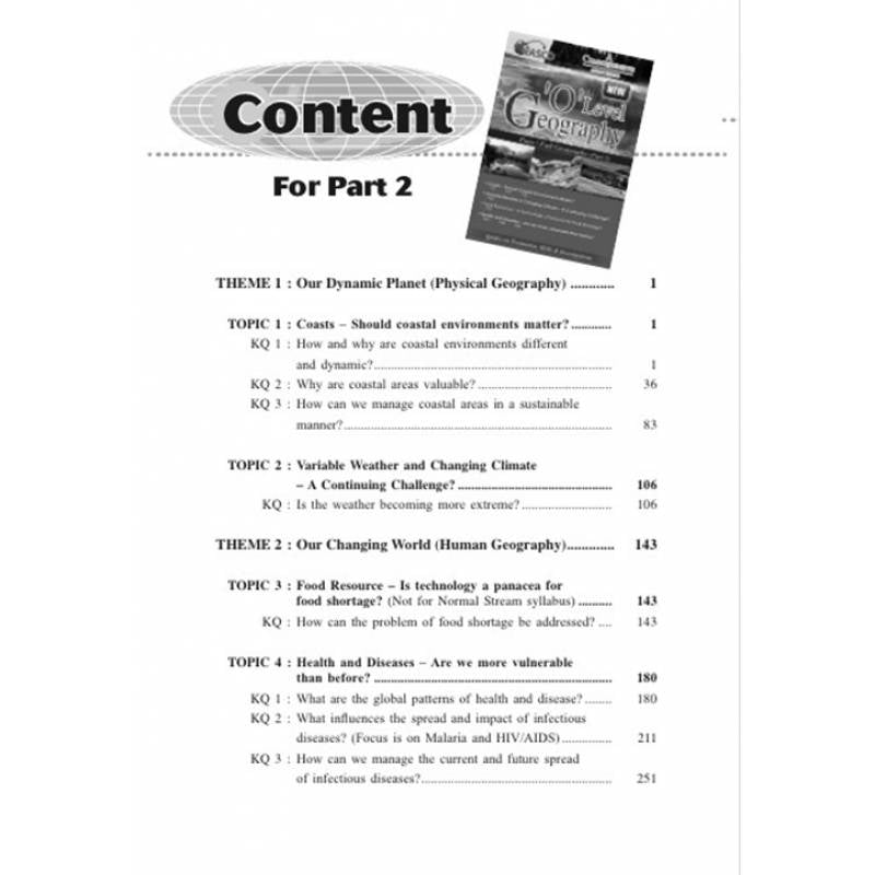 O-Level Geography Pure (Part 2): A Comprehensive Study Guide