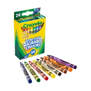 CRAYOLA U/C W.CRAYON 24'S 520138