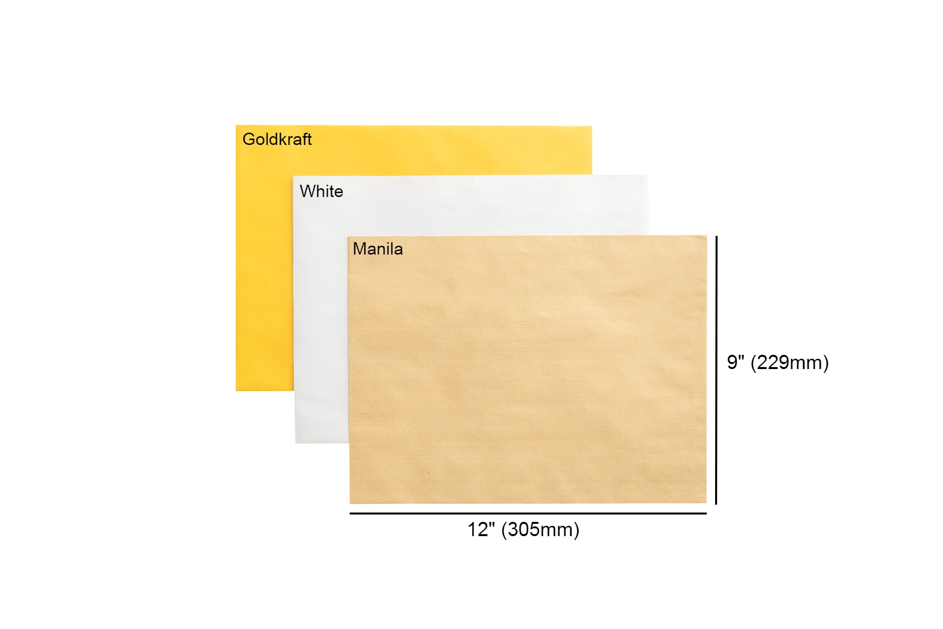 Waysin Goldkraft Envelope Peel & Seal (A4 Size) 229mm X 305mm - 10pcs