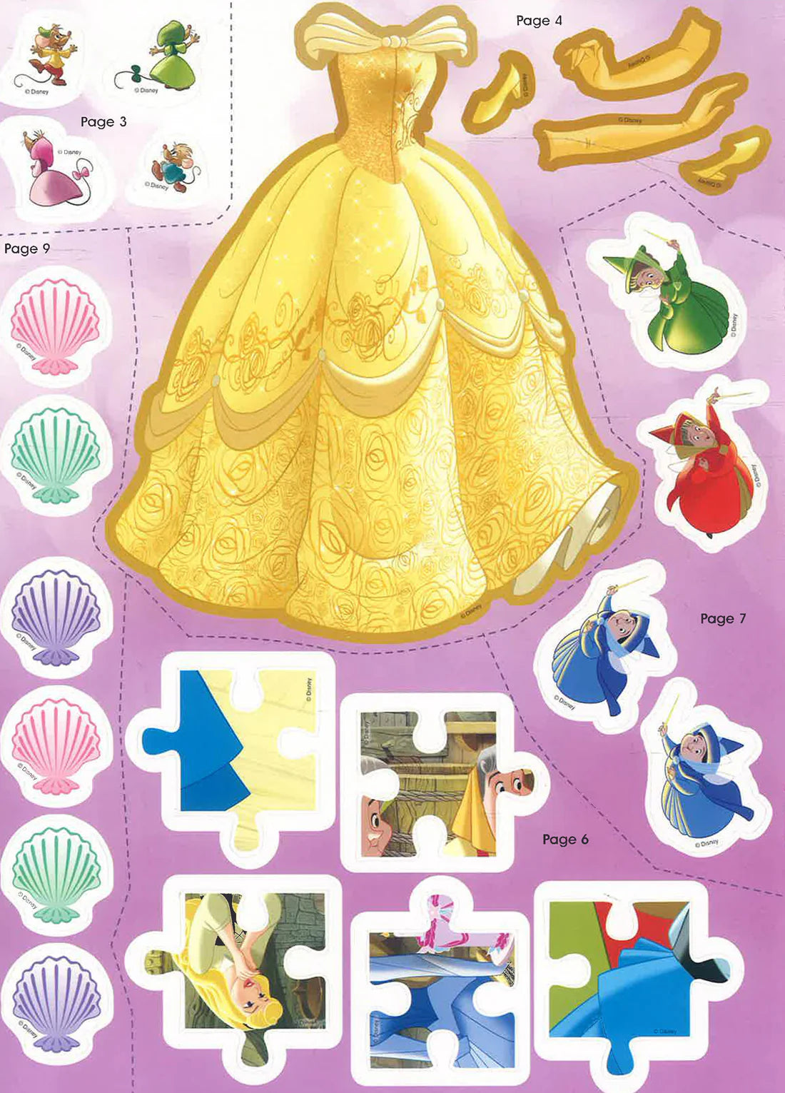 Disney Princess: Sticker Play Enchanting Activities (Paperback)