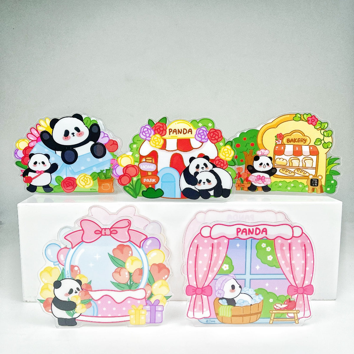 Panda Acrylic Pen Holder