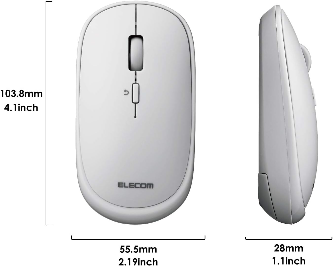 Elecom 2.4GHz Slint Wireless Mouse Gray
