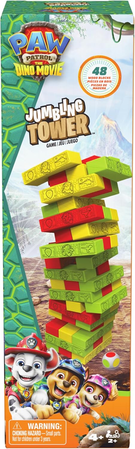 SPIN MASTER PAW PATROL THE DINO MOVIE JUMBLING TOWER