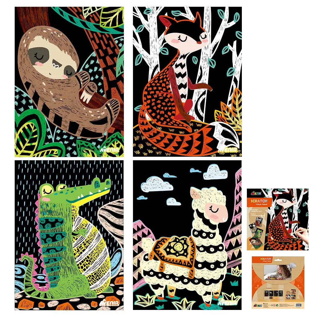 AVENIR SCRATCH ART MAGIC ANIMAL