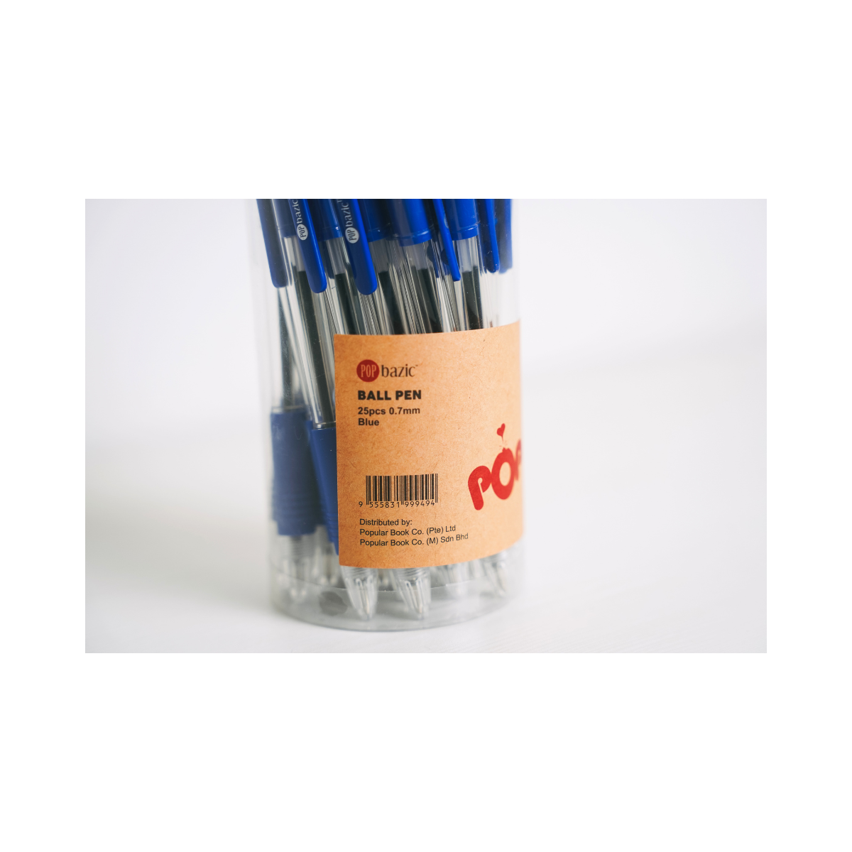 Pop Bazic Ball Pen 0.7mm 25s Blue