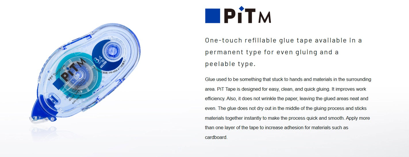 TOMBOW REFILLABLE GLUE TAPE 8.4MM X 16M PN-MS8.4
