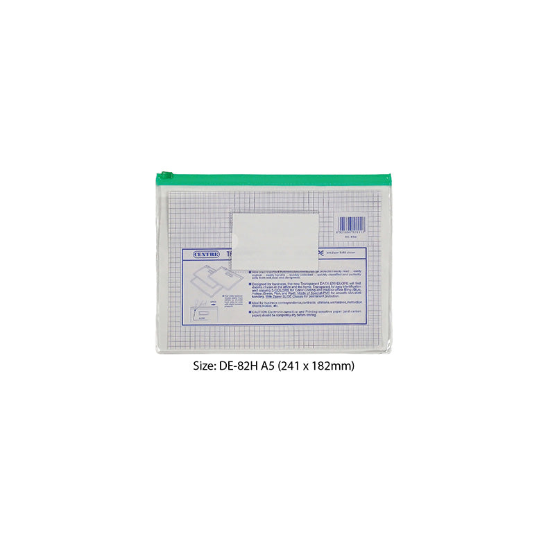 Centre Pvc Zip Bag  A5