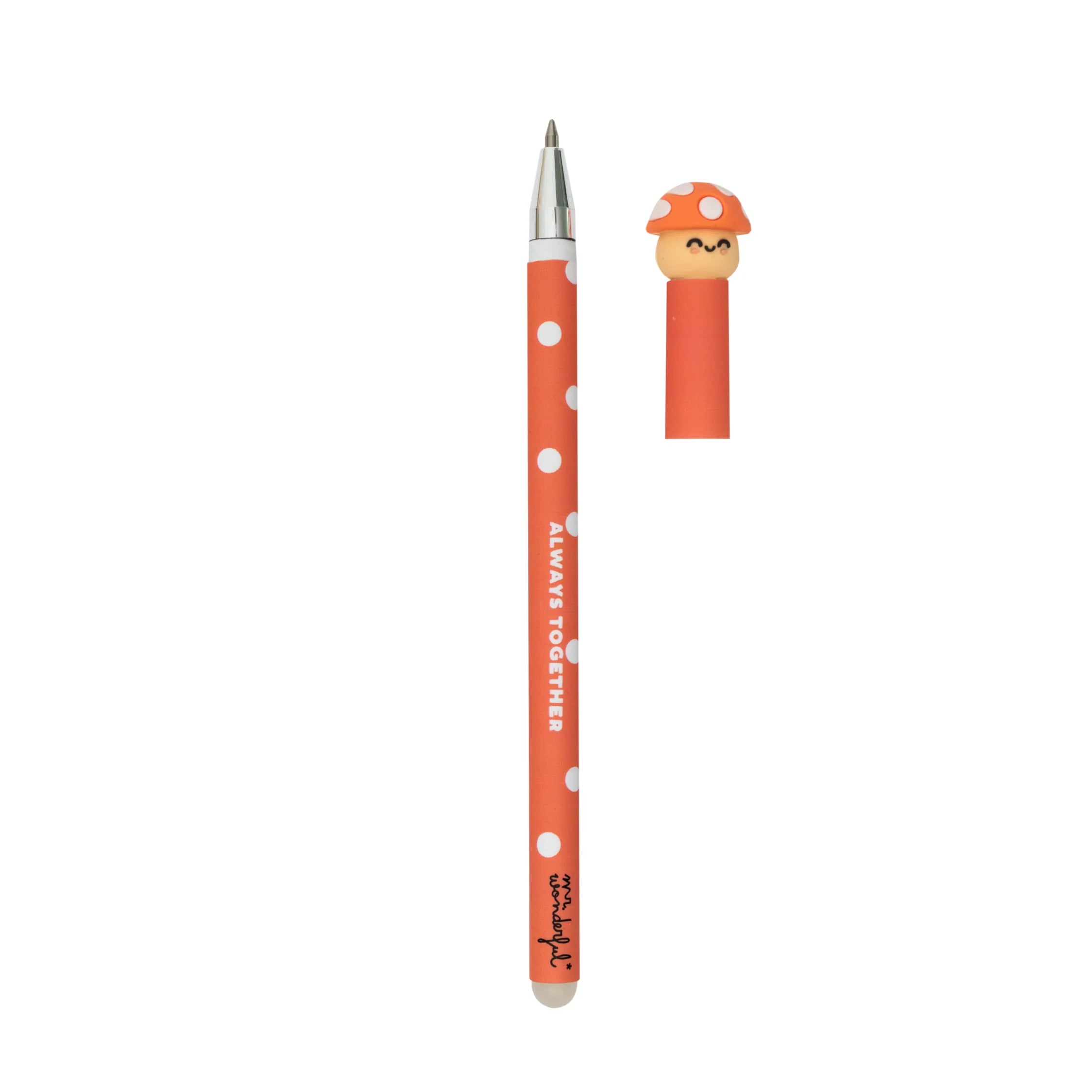 Erasable Pen With Cap - Matilda The Mushroom