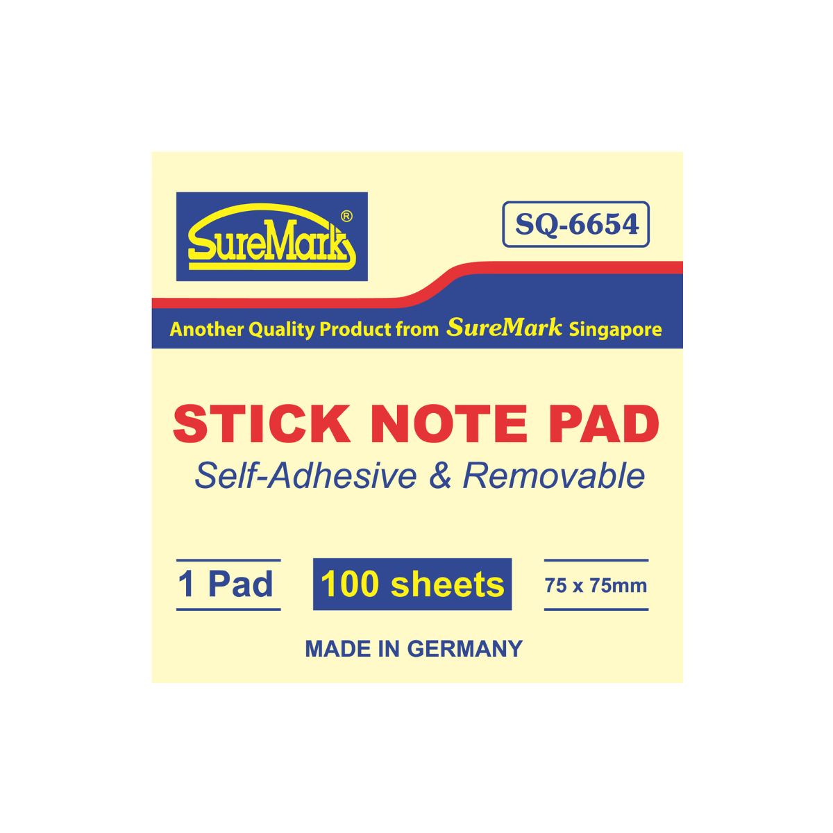 Stick Note Pad 75x75mm