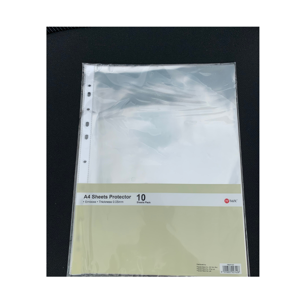 POP BAZIC Sheet Protector A4 Clear 0.05mm - 10 Sheets